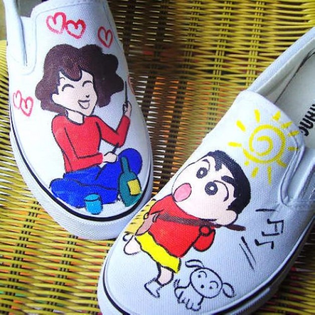 Crayon Shin-chan Cosplay Shoes Canvas Shoes