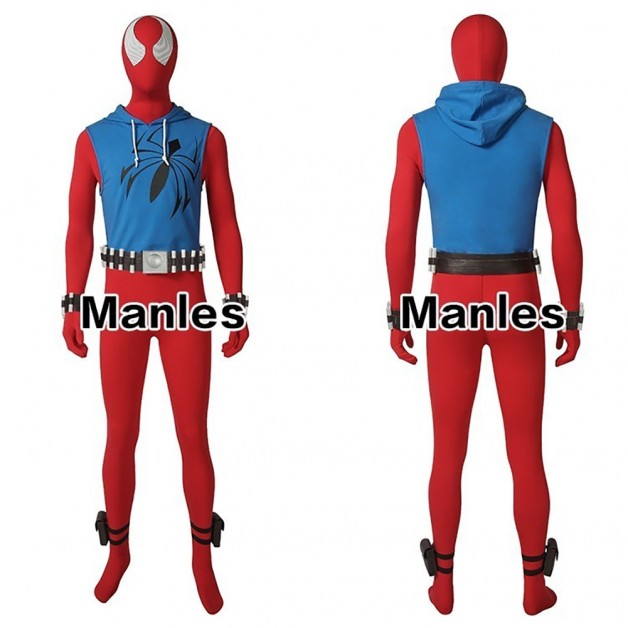 Spider-Man Scarlet Spider Cosplay Costume 