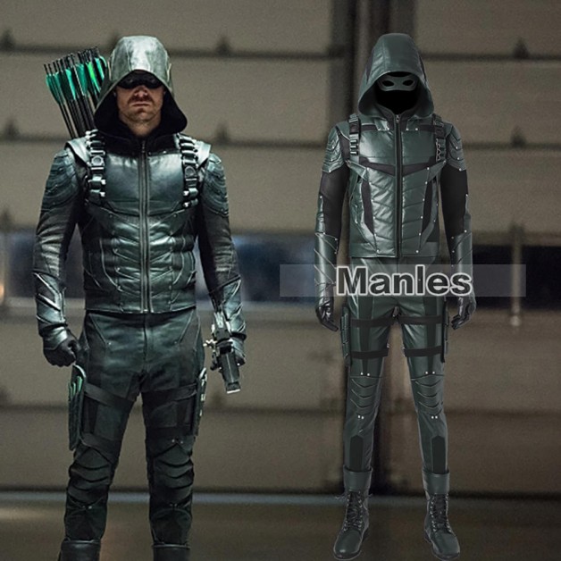 Green Arrow Oliver Queen Cosplay Costume 