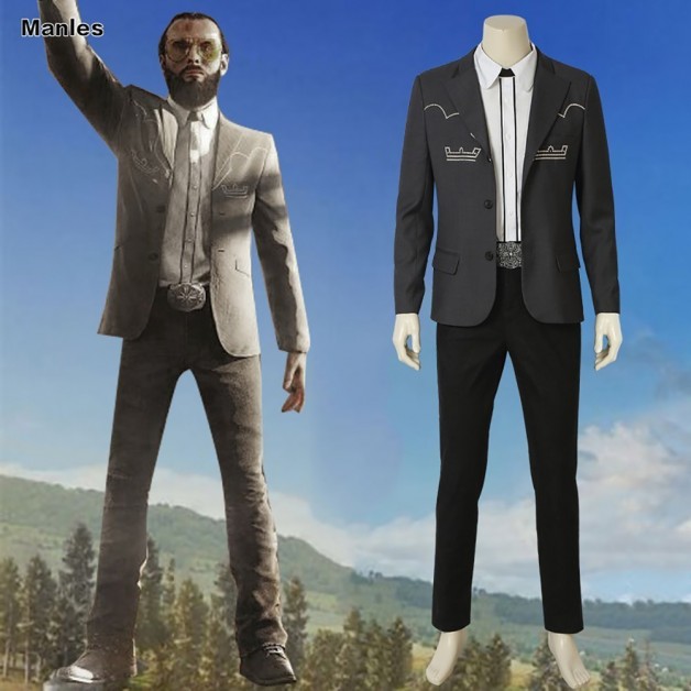 Farcry 5 Game Inside Eden's Gate The Father Joseph Seed Cosplay Costume