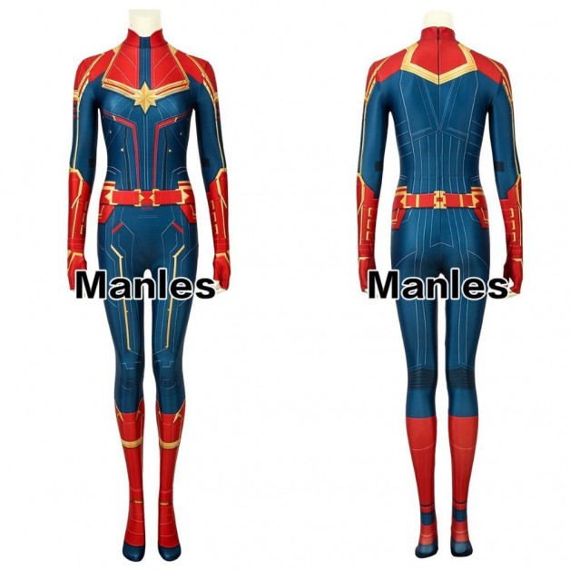 Captain Marvel Ms Marvel Carol Danvers Cosplay Costume