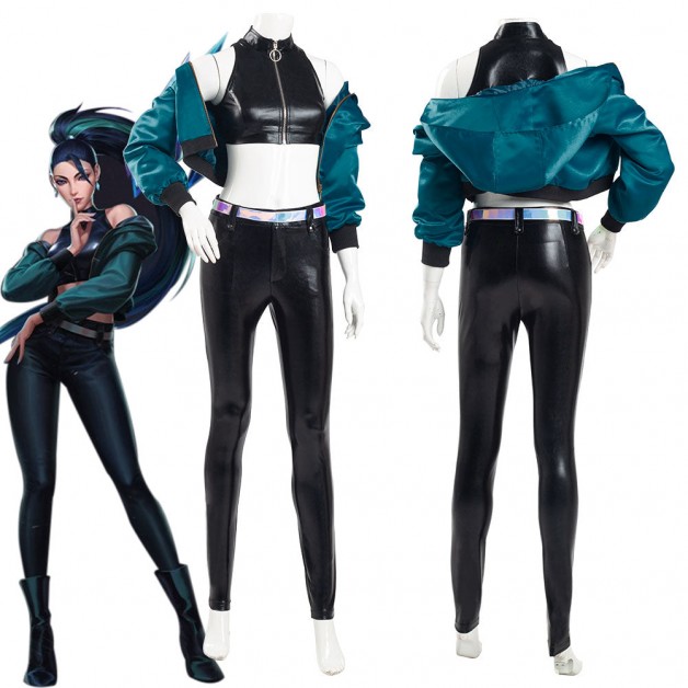 League of Legends LOL KDA Kaisa K/DA Group Coat Pants Costume