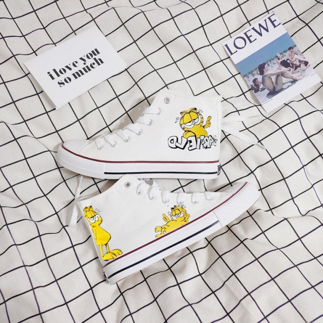 Garfield Cosplay Shoes Canvas Shoes