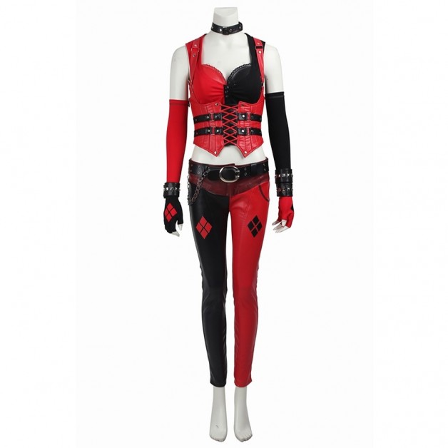 Harley Quinn Uniform Costume For Batman Arkham Knight Cosplay