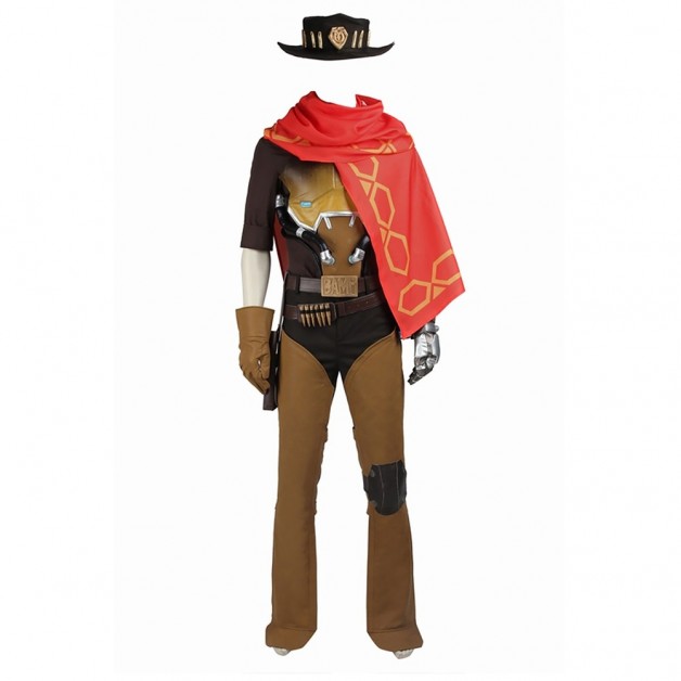 Jesse McCree Costume For Overwatch OW Cosplay