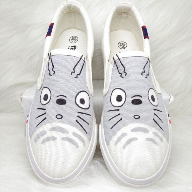 My Neighbor Totoro White Canvas Shoes Totoro Cosplay Shoes