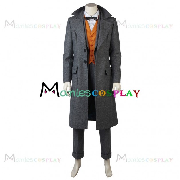 Newt Scamander Costume For Fantastic Beasts and Where to Find Them Cosplay 