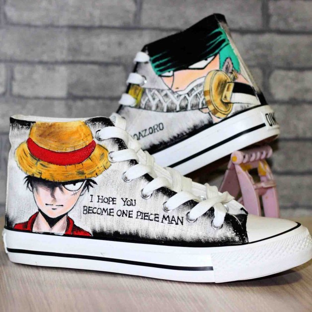 One Piece Luffy Roronoazoro Cosplay Shoes Canvas Shoes