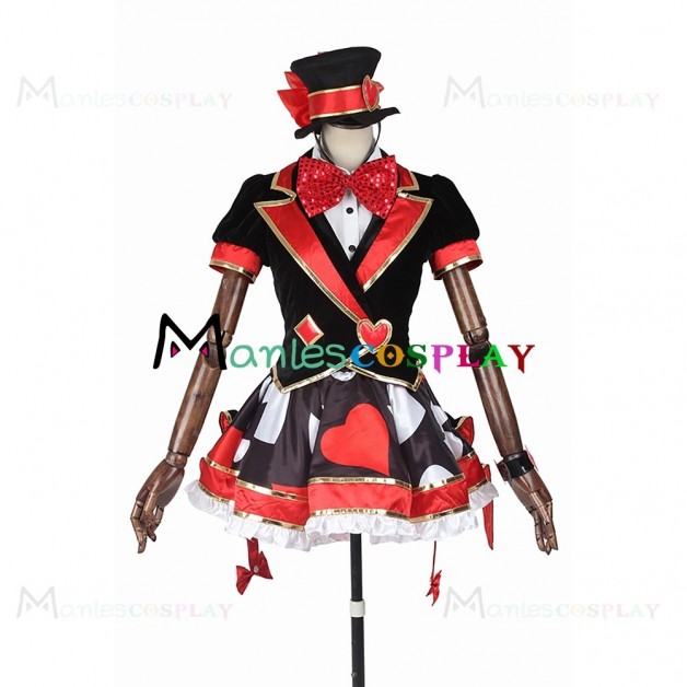 Poker Female Costume For Disney Cosplay