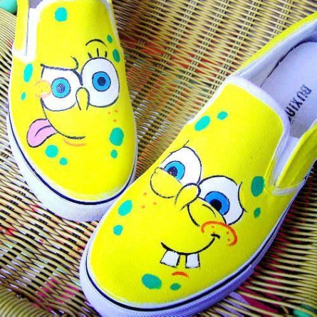 SpongeBob SquarePants Cosplay Shoes Canvas Shoes