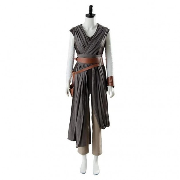 Star Wars 8 The Last Jedi Rey Cosplay Costume