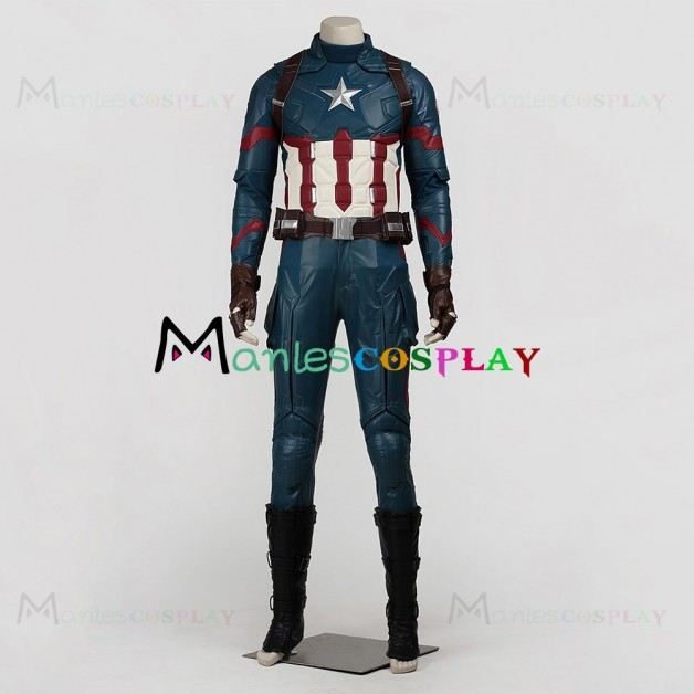 Steve Rogers Uniform For Captain America Civil War Cosplay