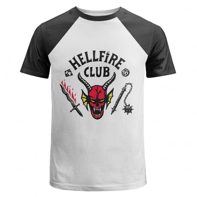 Stranger Things 4 Cosplay Costume Hellfire Club Short Sleeve T-shirt