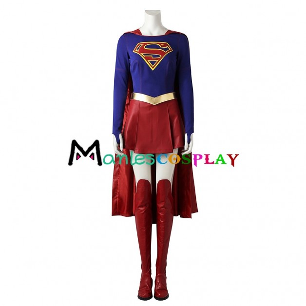 Supergirl Kara Zor-El Costume For Superman Cosplay 