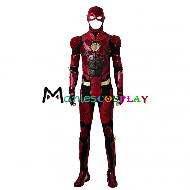 The Flash Barry Allen Costume For Justice League Cosplay 