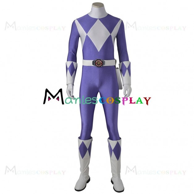 Triceratops Dan Costume For Mighty Morphin Power Rangers Cosplay