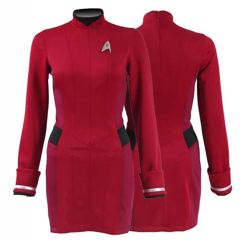 Star Trek Beyond Costume Uhura Engineer Crewman Red Dress Uniform Girls ...