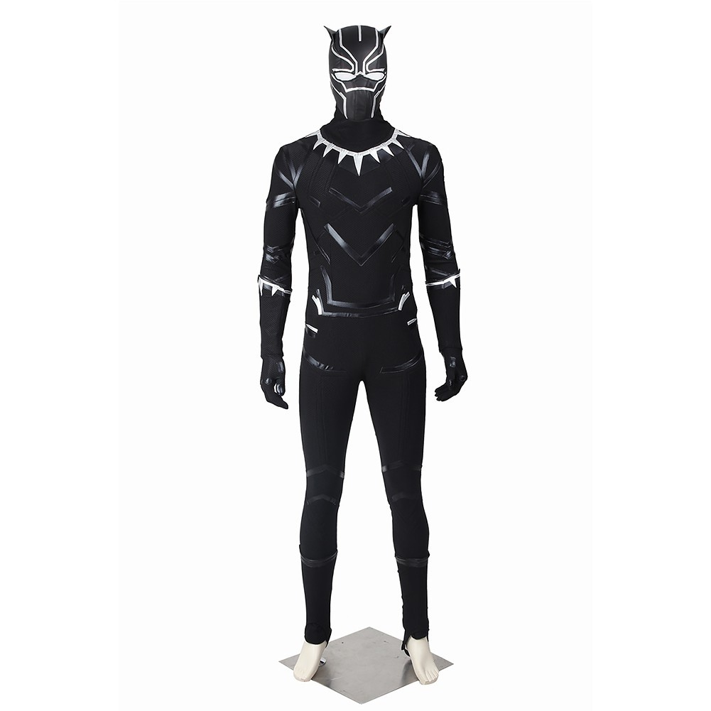 Black Panther Costume For Captain America Civil War T'Challa Cosplay