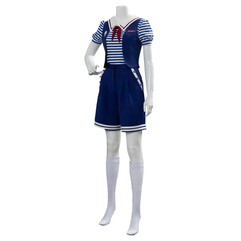 Stranger Things 3 Scoops Ahoy Robin Costume Adult TV Shows Stranger Things Costumes Manles