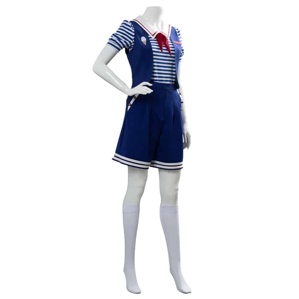 Stranger Things 3 Scoops Ahoy Robin Costume Adult TV Shows Stranger Things Costumes Manles