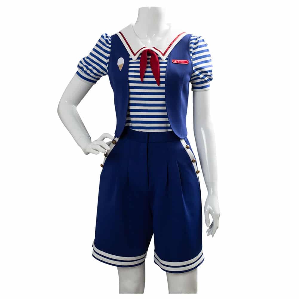 Stranger Things 3 Scoops Ahoy Robin Costume Adult TV Shows Stranger Things Costumes Manles