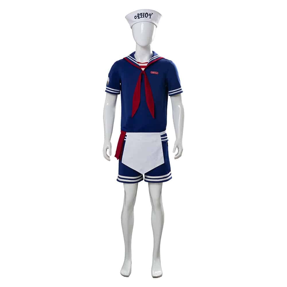 Stranger Things 3 Scoops Ahoy Steve Harrington Costume Adult and Child