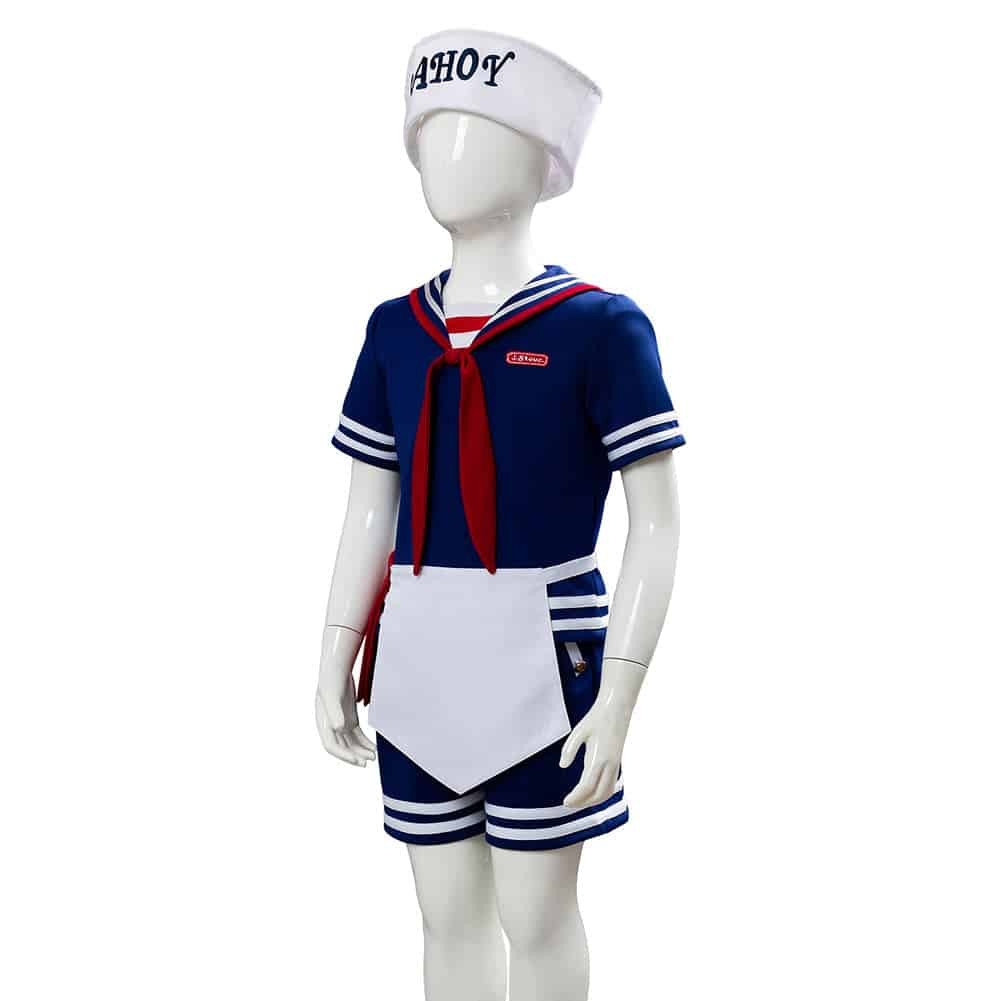 Stranger Things 3 Scoops Ahoy Steve Harrington Kids Children Uniform