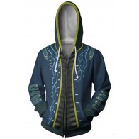Teen Hoodie Devil May Cry Vergil Zip Up Sweatshirt Adult Unisex