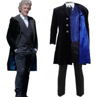 Doctor Who 12th Doctor Coat Dr Mysterio Cosplay Costume Velvet Coat For Sale