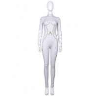 Aquaman Queen Atlanna White Battle Cosplay Costume White Body
