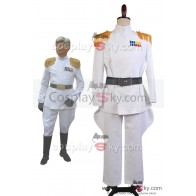 Star Wars Imperial Officer White Grand Admiral Uniform Cosplay Costume