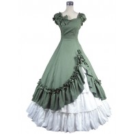 Sweet Lolita Armelloses Kleid Layered Ruffles Lace Highwaist Cosplay Dress