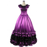 Romantic Romantik Sweet Lolita Dolly Collar Ruffles Floral Armelloses Kleid Brocaded Ball Gown Dress