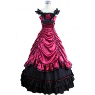 Lolita Sweet Fairy Tale Cute Sleeveless Floral Frilled Layered Ball Gown Dress Party