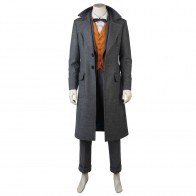 Newt Scamander Costume For Fantastic Beasts and Where to Find Them Cosplay