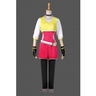 Pokemon Go Female Trainer Team Instinct Mystic Valor Yellow Shirt Cosplay Costume