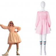Stranger Things Season 1 Eleven/11 Cosplay Costume Dress 