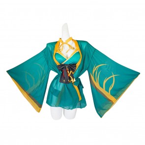 Genshin Impact Ms Hina Cosplay Costume Swimwear Cloak Outfits