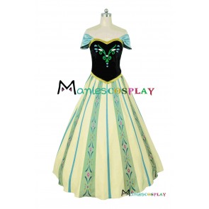 Frozen Princess Anna Cosplay Costume 