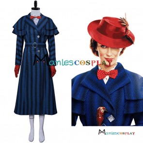 Mary Poppins Returns Mary Cosplay Costume 