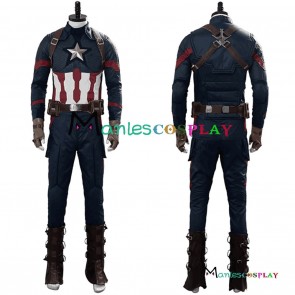 Avengers 4 Endgame Captain America Steve Rogers Cosplay Costume