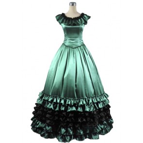 Southern Belle Lolita Sweet Armelloses Kleid Ruffles Lace Layered Fancy Party Dress