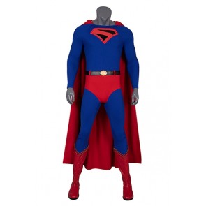 Super Hero Superman Kal-El Clark Kent Cosplay Costume