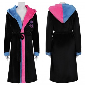 Arcane: League of Legends LoL Jinx Bathrobe Grown Sleepwear Costume