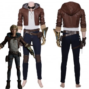 LOL The Prodigal Explorer Ezreal Adult Men Coat Pants Outfit Costume