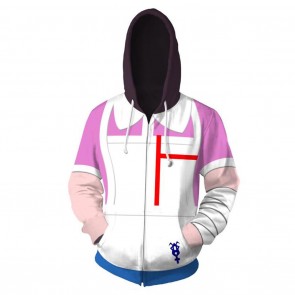 Mikan Tsumiki Cosplay Hoodies Danganronpa Zip Up 3D Print Jacket