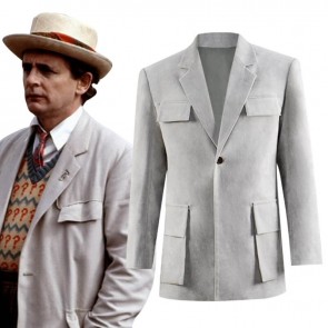 Doctor Who Dr 7th Seventh Doctor Coat Jacket Outfits Cosplay Costume