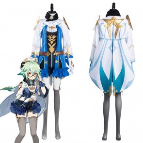 Genshin Impact Sucrose Halloween Carnival Suit Cosplay Costume