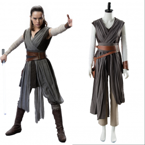 Star Wars 8 The Last Jedi Rey Outfit Ver.2 Cosplay Costume