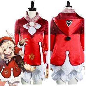 Game Genshin Impact Klee Coat Hat Outfits Halloween Carnival Suit Cosplay Costume
